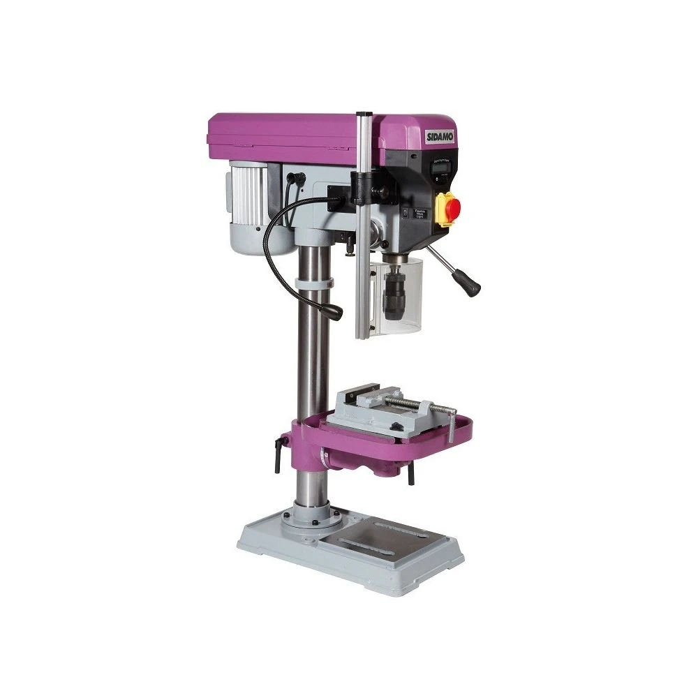 Perceuse à Colonne SIDAMO PE22FE Tri - 750W - Avec étau, Mandrin Et ...