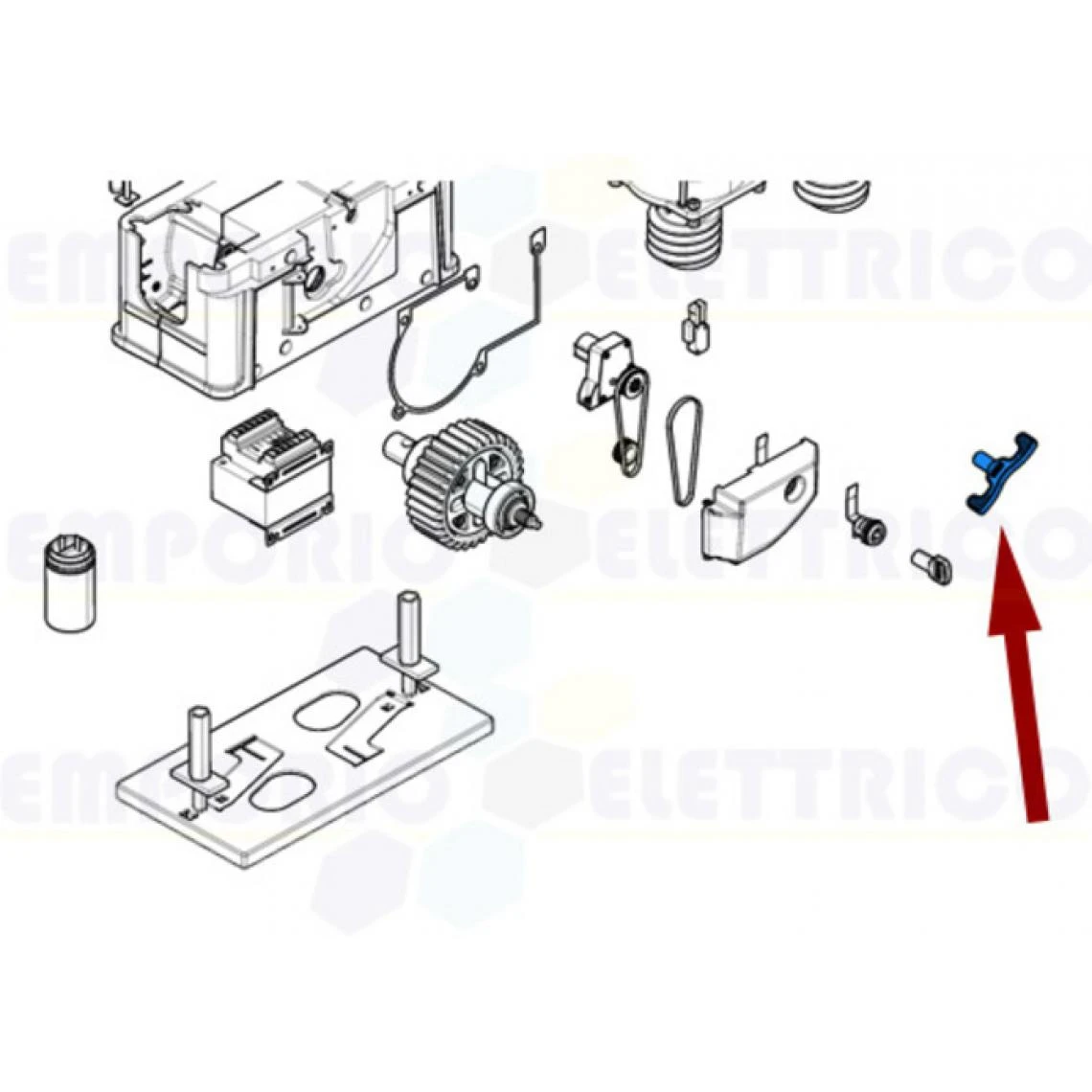 Came Pièce Détachée Clé De Déverrouillage Bk 119ribk054 – Image 3