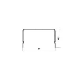 Slid'Up By Mantion Carter D'habillage WINEO Aluminium Blanc RAL 9010, L 800 Mm -Avidsen Shop carter d habillage wineo aluminium brun ral 8019 l 1500 mm 5