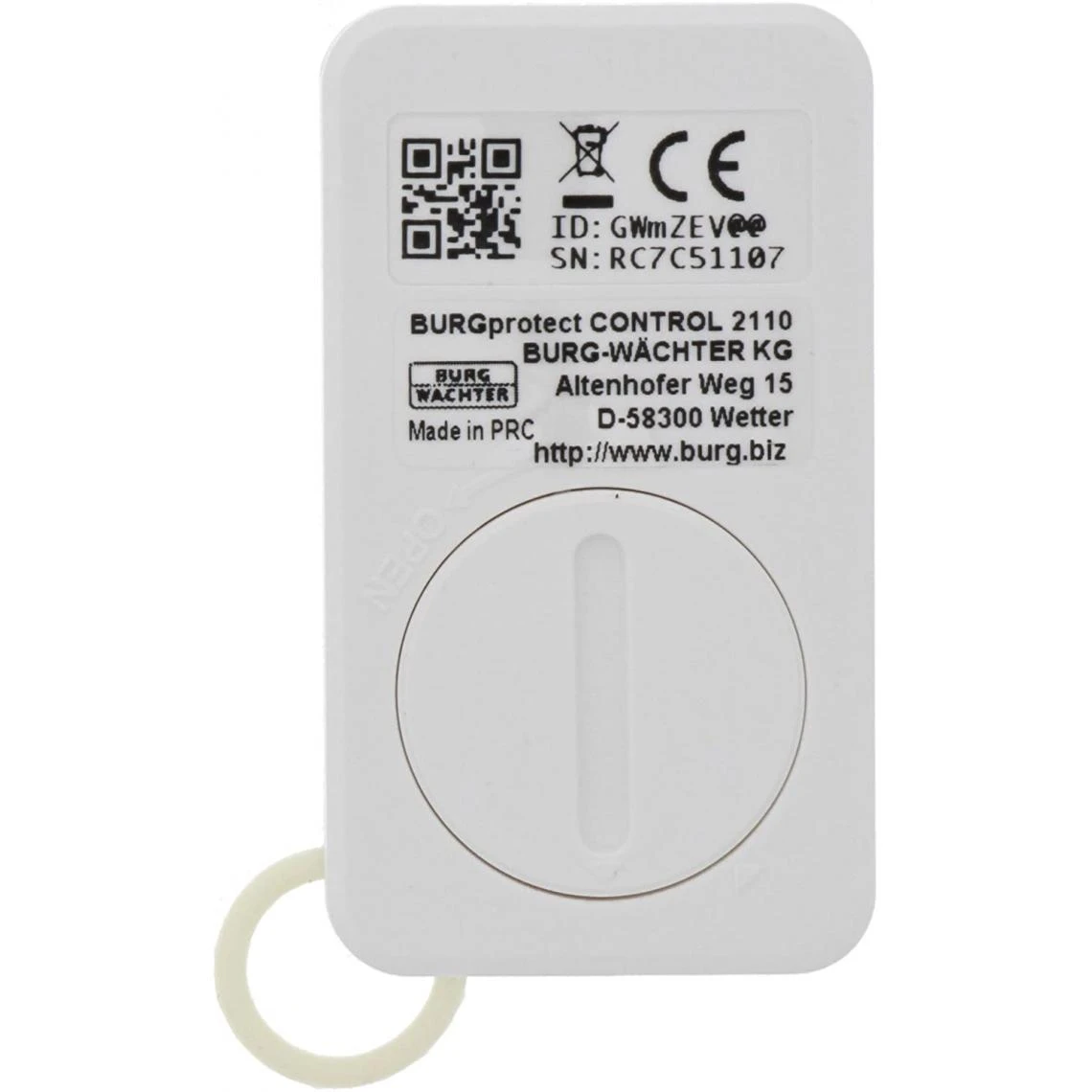 Inconnu Clavier De Commande Sans Fil Burg-WĂ€chter BURGprotect Control 2110 â Image 2