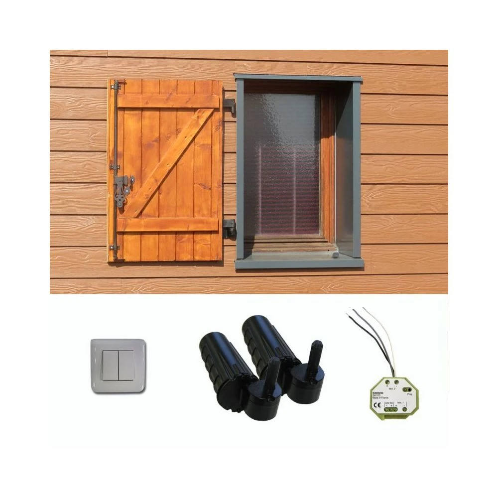 Slid'Up By Mantion Double Motorisation Volet 1 Battant Gauche URANUS Filaire - Gond Ø 14 – Image 2