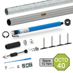 Slid'Up By Mantion Kit De Motorisation Filaire Pour Volet Roulant 20 Kg - Tube Octo 40 Mm...