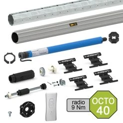 Slid'Up By Mantion Kit De Motorisation Radio Pour Volet Roulant 20 Kg - Tube Octo 40 Mm -...