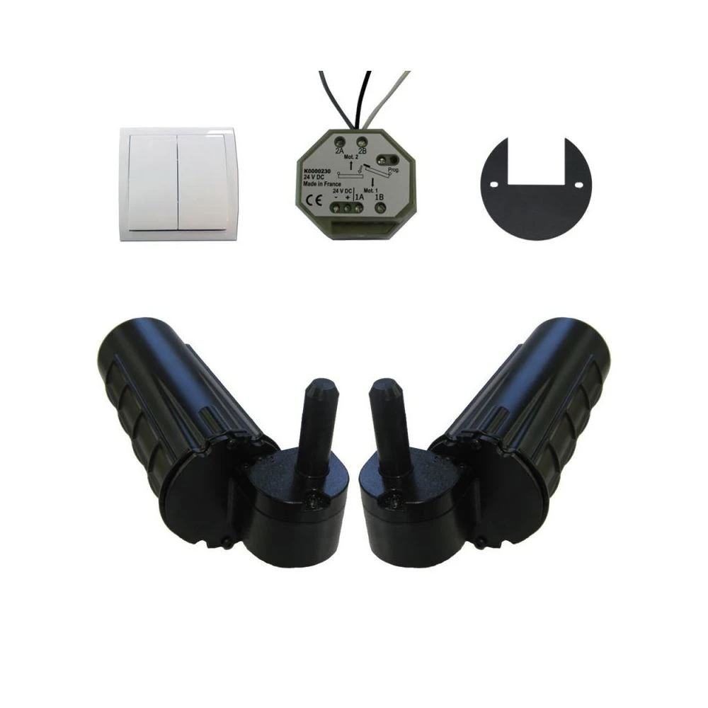 Slid'Up By Mantion Motorisation Volets 2 Battants URANUS Filaire - Gond Ø 14