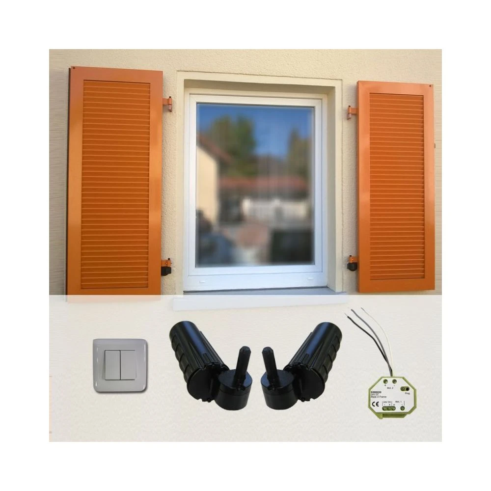 Slid'Up By Mantion Motorisation Volets 2 Battants URANUS Filaire - Gond Ø 14 – Image 2