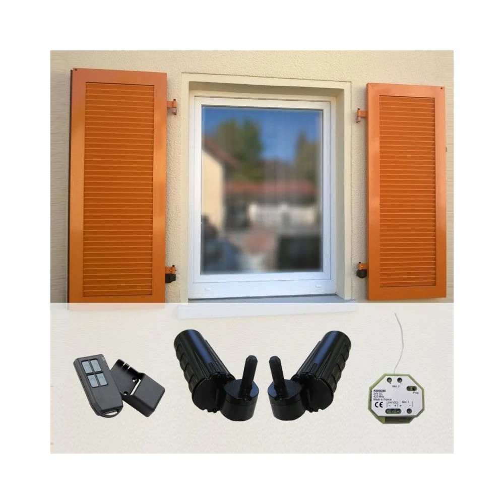 Slid'Up By Mantion Motorisation Volets 2 Battants URANUS Radio - Gond Ø 14 – Image 2