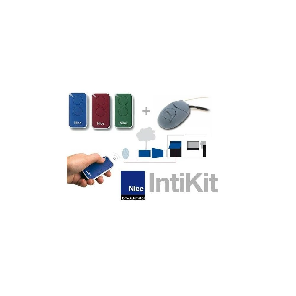 Pack IntiKit : 3 Telecommandes + 1 Récepteur 2 Canaux NICE 3 Pack IntiKit : 3 Telecommandes + 1 Récepteur 2 Canaux NICE