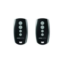 Divers Marques Pack 2 Télécommandes Portail Emetteur Radio King-Gates Stylo 4 Noire...