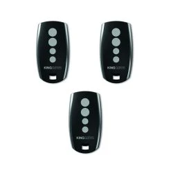 Divers Marques Pack 3 Télécommandes Portail Emetteur Radio King-Gates Stylo 4 Noire...