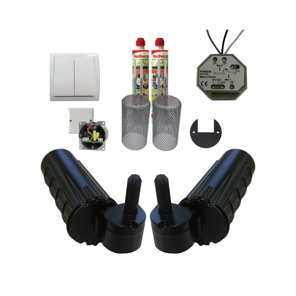 Slid'Up By Mantion Pack Motorisation Pour Volets 2 Battants URANUS Filaire - Gond Ø 14 P... 3 Slid'Up By Mantion Pack Motorisation Pour Volets 2 Battants URANUS Filaire - Gond Ø 14 P...