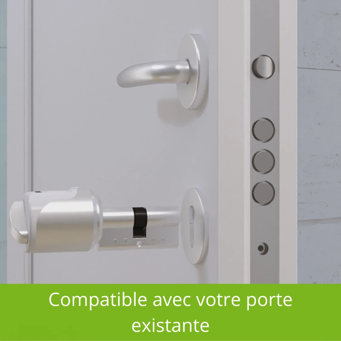 Remock Lockey Serrure électronique Intelligente Remock MAGIC En Couleur Nickel 31x3... – Image 4