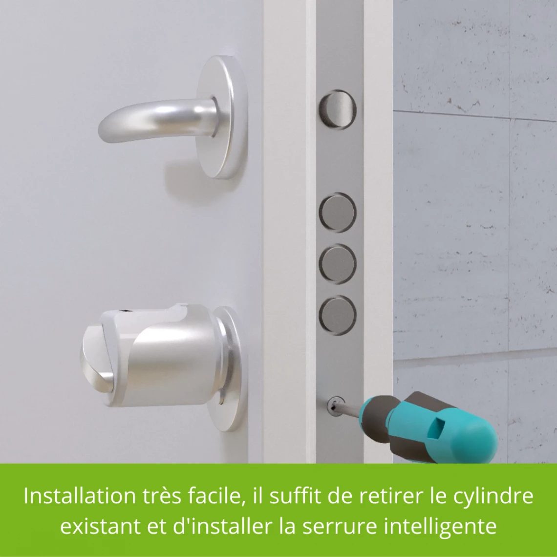 Remock Lockey Serrure électronique Intelligente Remock MAGIC En Couleur Nickel 31x3... – Image 5